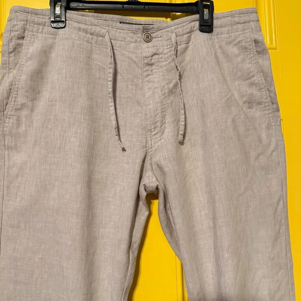 J.S. A. Bank Pants Reserve Linen (72%) Blend‎ Luxury SZ *36 x 20 Tailored Fit